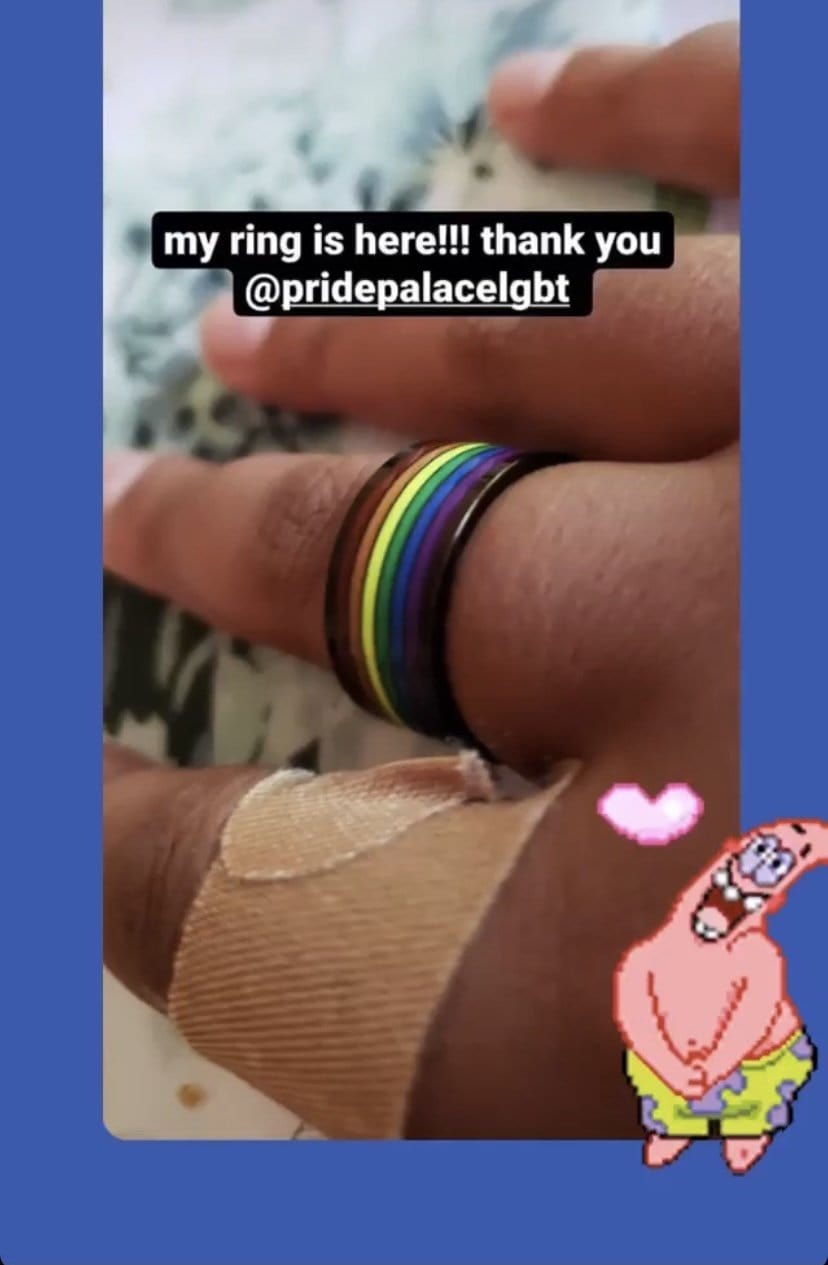 Carbon Rainbow Pride Ring - Pride Palace