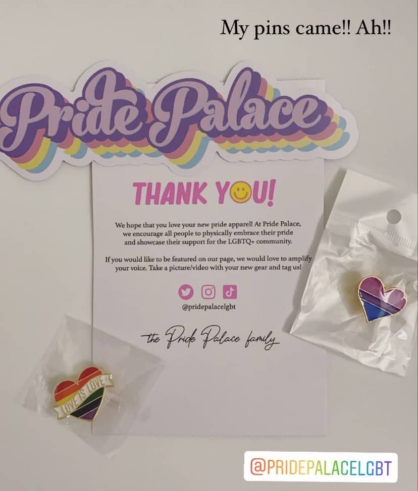 Bisexual Heart Pin - Pride Palace