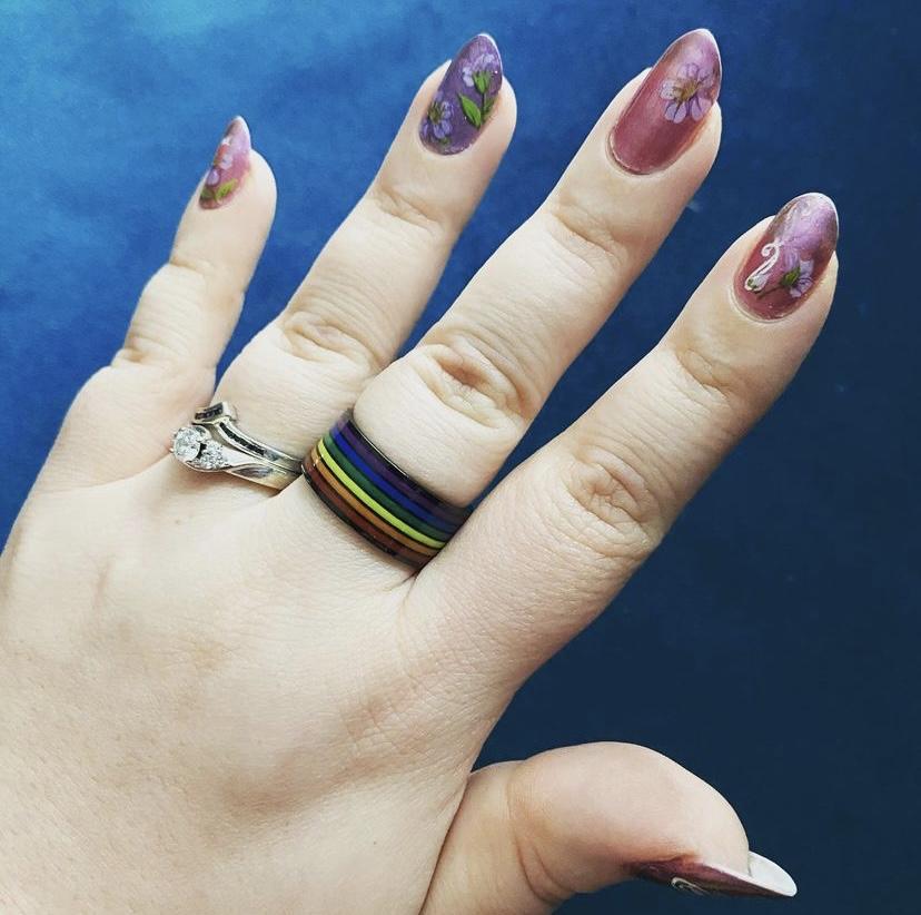 Carbon Rainbow Pride Ring - Pride Palace