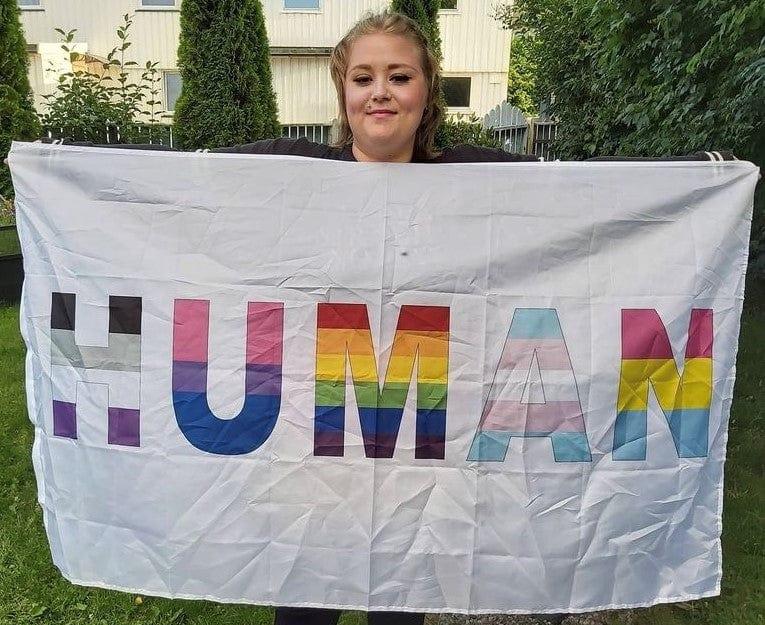 We’re All Human Flag - Pride Palace