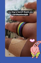 Carbon Rainbow Pride Ring - Pride Palace